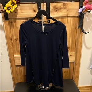 Zenana Outfitters Midnight Blue Tunic